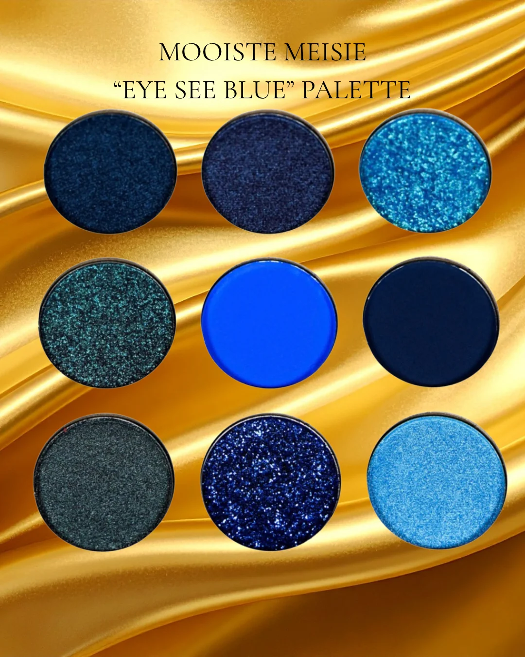 Mooiste Meisie Eye See Blue 9 Shade Eyeshadow Palette