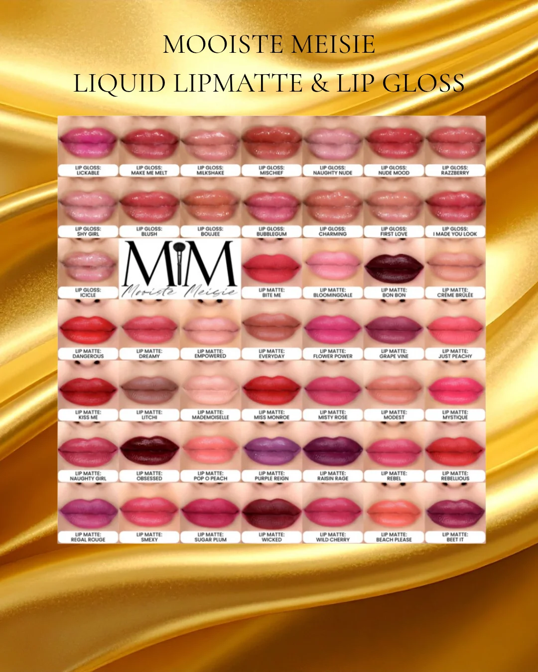Mooiste Meisie Liquid Lip Matte, Lip Gloss & Lipliner